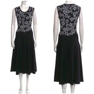 Elegant Black Floral Dress